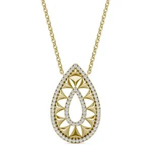 Duo Teardrop Ouro Pendant image, 