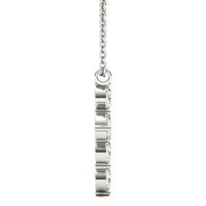 Shared Prong Cross Pendant (1 1/2 ct. .tw.) image, 