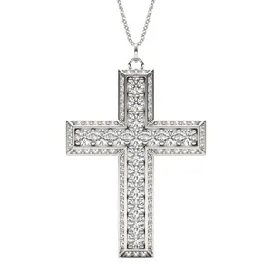 Beveled Edge Cross Pendant image, 