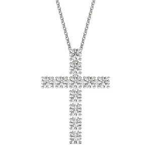 Scalloped Basket Cross Pendant image, 