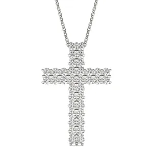 Double Row Cross Pendant image, 
