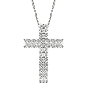 Double Row Cross Pendant image, 