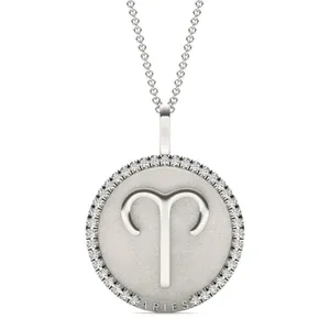 Petite Aries Zodiac Pendant image, 