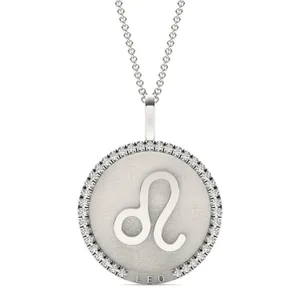 Petite Leo Zodiac Pendant image, 