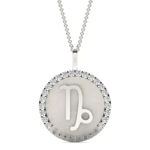 Bold Capricorn Zodiac Pendant image, 