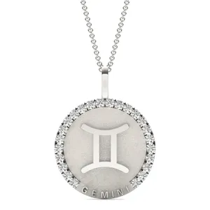 Bold Gemini Zodiac Pendant image, 