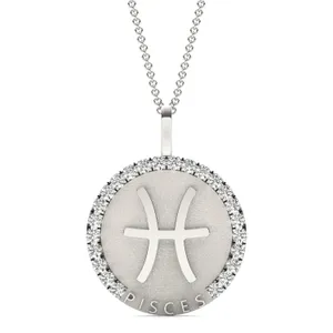 Bold Pisces Zodiac Pendant image, 