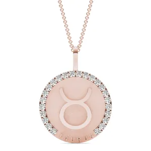 Bold Taurus Zodiac Pendant image, 