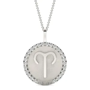 Bold Aries Zodiac Pendant image, 