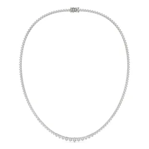 Three-Prong Graduated 17 in. Tennis Necklace image, 