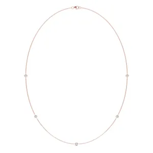 Five-Stone Petite Station Necklace image, 