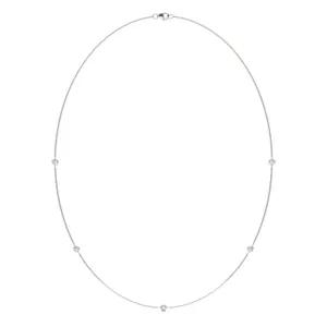 Five-Stone Petite Station Necklace image, 