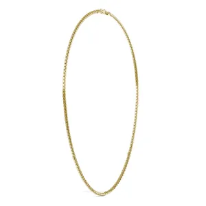 Hollow Round Box 20 in. Chain Necklace image, 