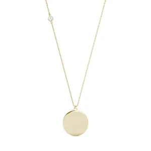 Engraved Block Initial Pendant image, 