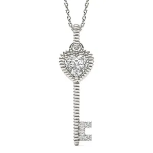 Twisted Rope Heart Key Pendant image, 