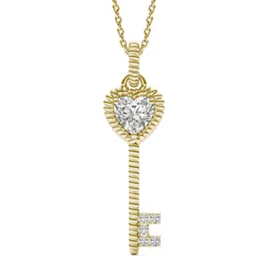 Twisted Rope Heart Key Pendant image, 