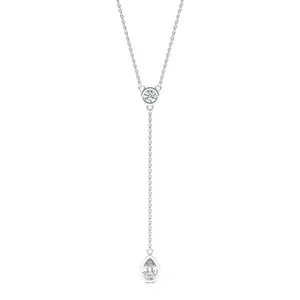 Brynn Bezel Lariat Necklace image, 