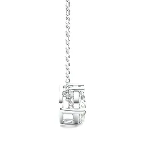 Pear and Emerald Toi et Moi Necklace image, 