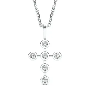 Bezel Cross Pendant image, 