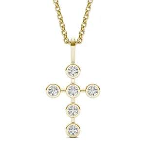 Bezel Cross Pendant image, 