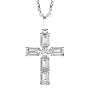 Center of Faith Emerald Cross Pendant image, 