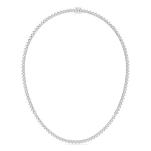 Three Prong Tennis Necklace image, 