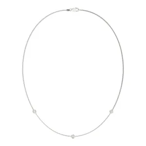 Linea Three-Stone Station Necklace image, 