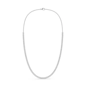 Four Prong Round Fashion Necklace image, 