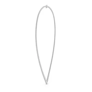 Graduated Chevron Round Tennis Necklace image, Graduated Chevron Round Tennis Necklace