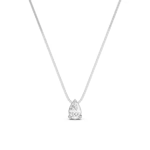 Prong Set Pear Solitaire Pendant image, 