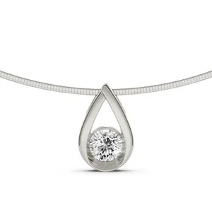 Round Solitaire Pendant image, 