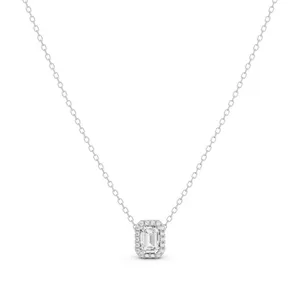 Halo Emerald Pendant image, 