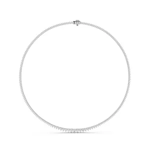 Round Graduated Tennis Necklace Essentials image, Round Graduated Tennis Necklace Essentials