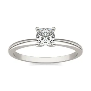 Cushion Simple Solitaire Engagement Ring image, 