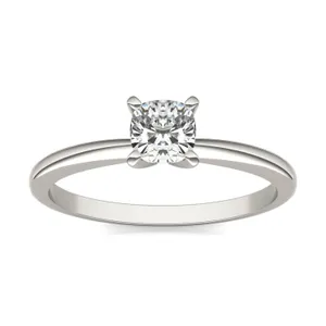 Cushion Simple Solitaire Engagement Ring image, 