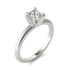 Princess Simple Solitaire Engagement Ring image, 