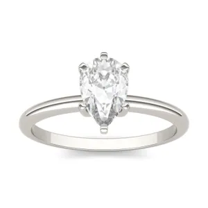 Pear Simple Solitaire Engagement Ring image, 