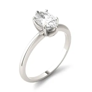 Pear Simple Solitaire Engagement Ring image, 