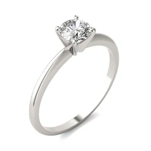 Round Brilliant Simple Solitaire Engagement Ring image, 