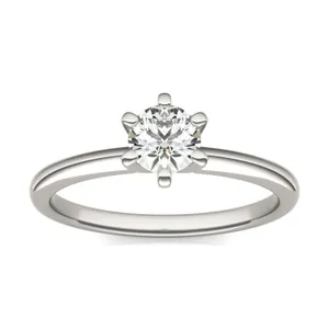 Round Brilliant Six-Prong Simple Solitaire image, 