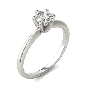 Round Brilliant Six-Prong Simple Solitaire image, 