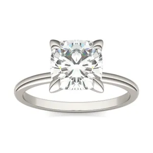 Cushion Classic Solitaire Engagement Ring image, 