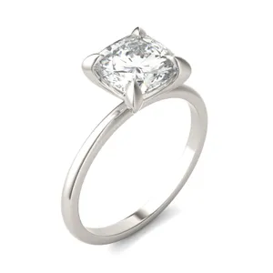 Cushion Classic Solitaire Engagement Ring image, 
