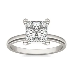 Princess Classic Solitaire Engagement Ring image, Princess Classic Solitaire Engagement Ring
