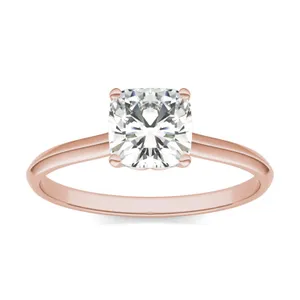 Cushion Hearts & Arrows Signature Solitaire Engagement Ring image, Cushion Hearts & Arrows Signature Solitaire Engagement Ring