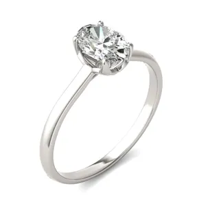 Oval Signature Solitaire Engagement Ring image, 