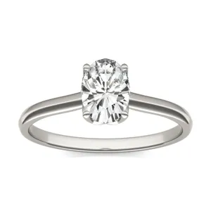 Oval Signature Solitaire Engagement Ring image, 