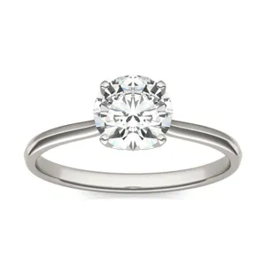 Round Hearts & Arrows Signature Solitaire Engagement Ring image, 