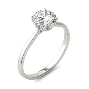 Round Hearts & Arrows Signature Solitaire Engagement Ring image, 