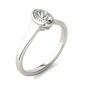 Oval Signature Bezel Solitaire image, 